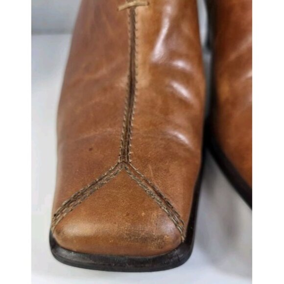 Paul Green Munchen Loafer Women's US 8 UK 5.5 Brown Leather Bootie Shoes 30913 - Picture 4 of 16